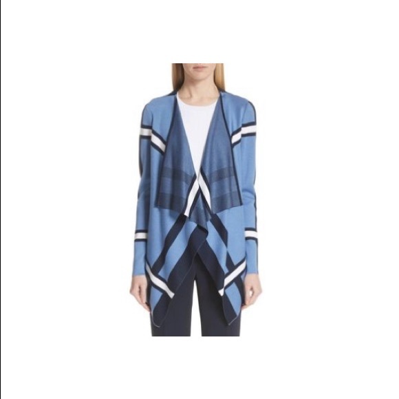 St. John Jackets & Blazers - HOST PICK NWT St. John Blue/Black/White Jacket XL